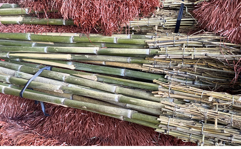 兰诗 大扫把 学校工厂环卫小区马路物业柏油道路地面清扫清洁大号竹柄笤帚扫帚 4斤款5个装 SB-0322