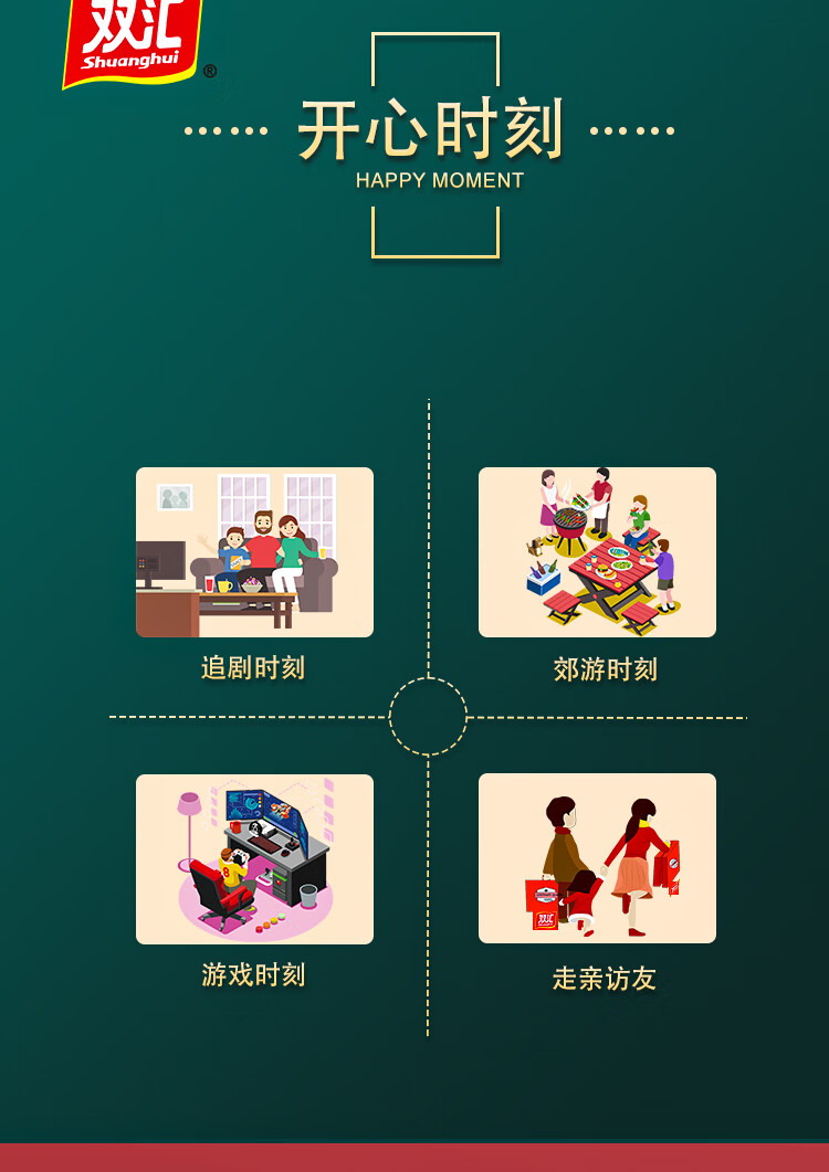 双汇 礼品年货福利团购酱香卤味 熟食贺宴礼盒1960g