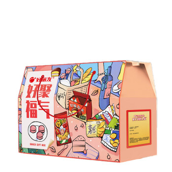 好丽友 糕点礼盒春节送礼企业团购好聚福气礼盒560g