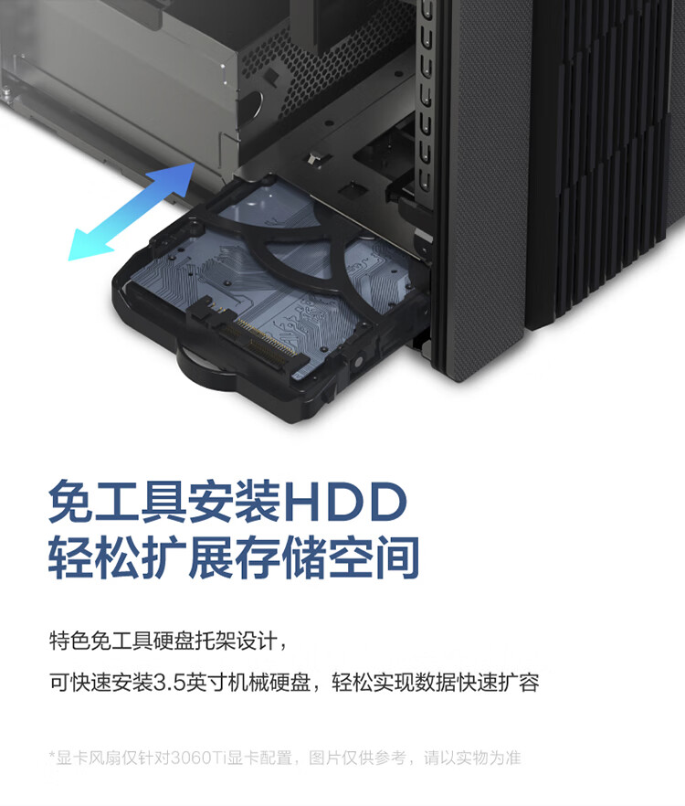 联想（Lenovo）商用办公家用电脑GeekPro-17IRB i5-13400F 16G  512GBw11 RTX3060_12G  500W