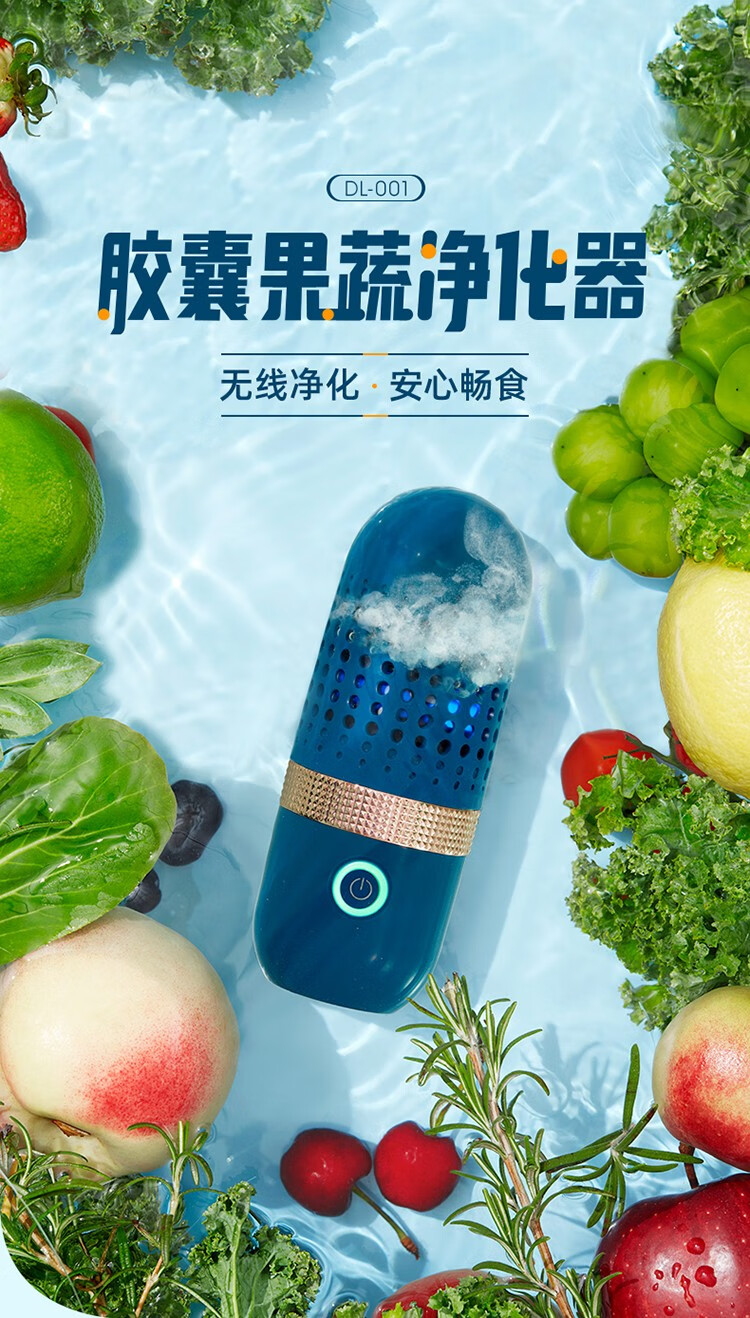 东菱（Donlim） 果蔬净化器 食材清洗机家用无线除农残礼盒送礼 DL-001礼盒版东菱