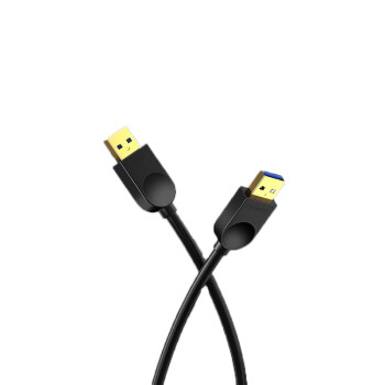 山泽(SAMZHE) USB3.0数据线公对公 双头移动硬盘盒高速传输数据线 顶盒连接线黑色0.5米SDY-01A