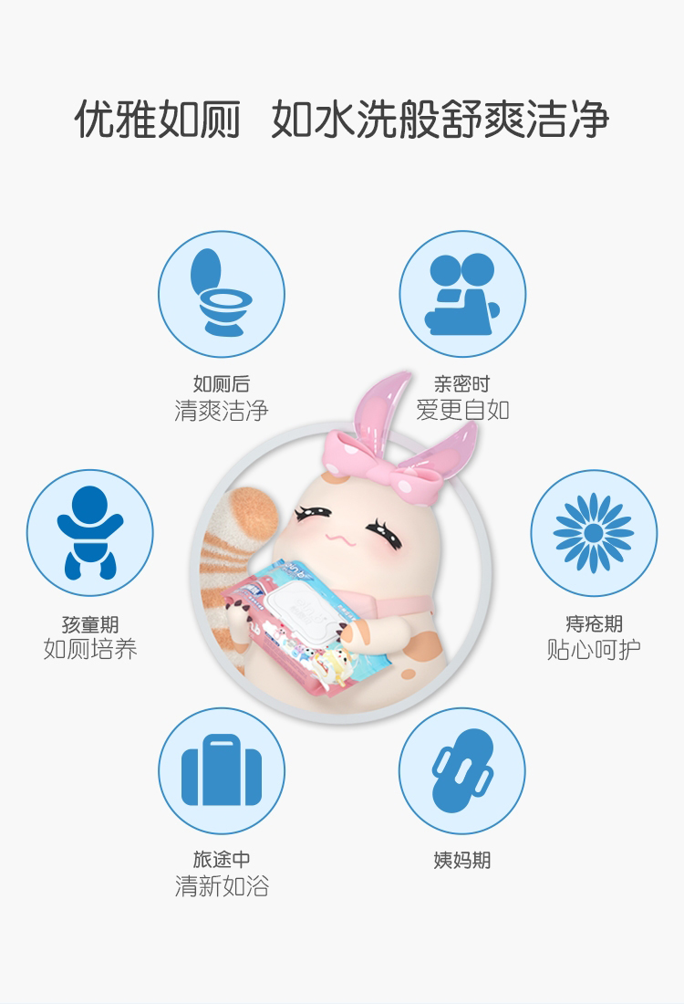 怡恩贝（ein.b） 湿厕纸清洁如厕湿巾代替卷纸家用可冲马桶40抽10包