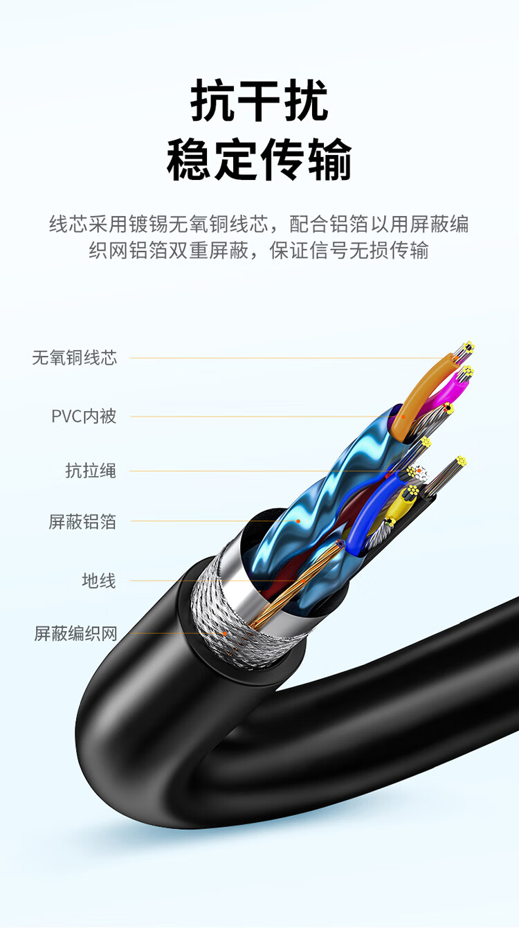 山泽(SAMZHE)  USB延长线 usb3.0高速传输数据线 公对母 AM/AF U盘鼠标键盘加长线 铝合金黑色5米LK-50