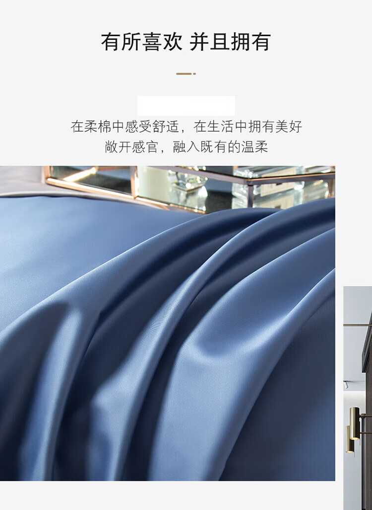 唐纳家纺 床上用品60支新疆长绒棉四件套TN-KT21019