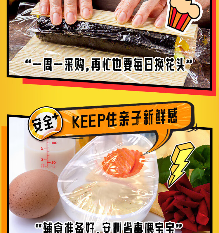 佳能（Glad） PW25M生鲜蔬果餐饮适用手撕保鲜膜30cm*25m