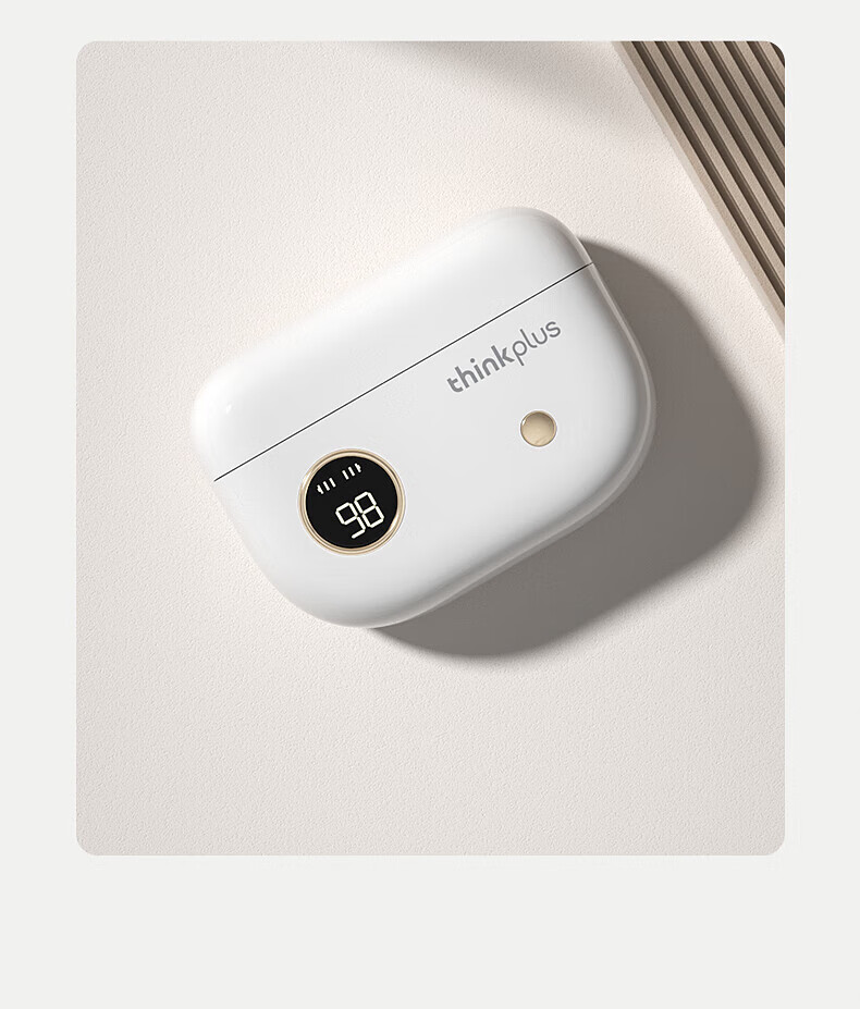 联想（Lenovo）Thinkplus 真无线蓝牙耳机半入耳式 游戏低延迟音乐高音质 超长续航待机 手机通用 黑色 XT86