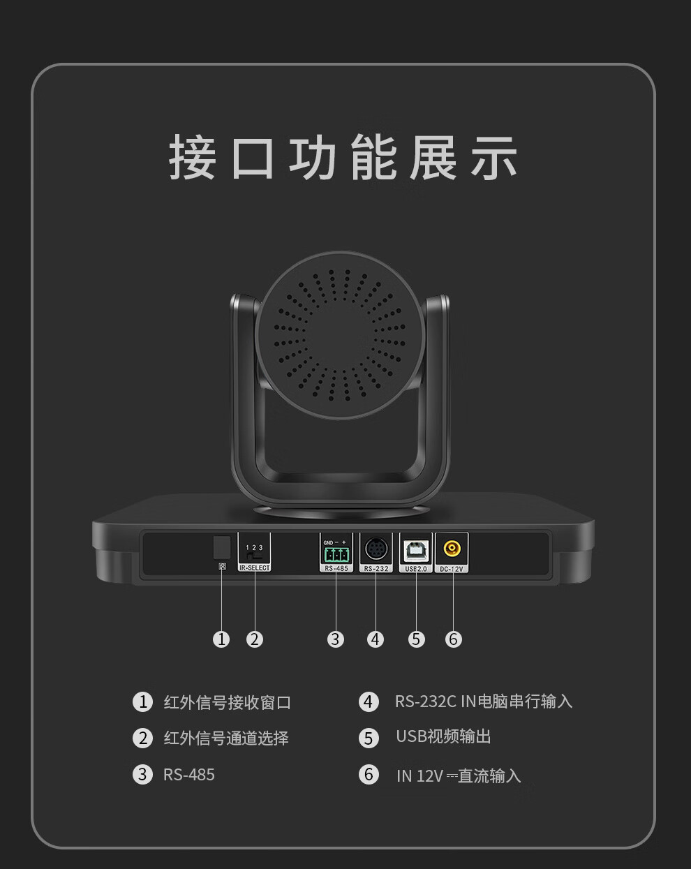 联想（Lenovo）Thinkplus 视频会议摄像头 免驱遥控器云台10倍变焦 声源定位语音跟踪 收音麦克风 SX-HD15SG