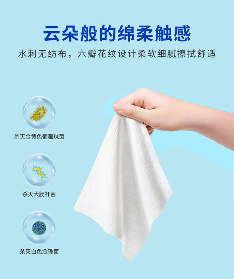 幽优 75%酒精湿巾独立小包装 便携单片*100片 消毒湿巾 一次性免洗手酒精棉片 卫生湿巾