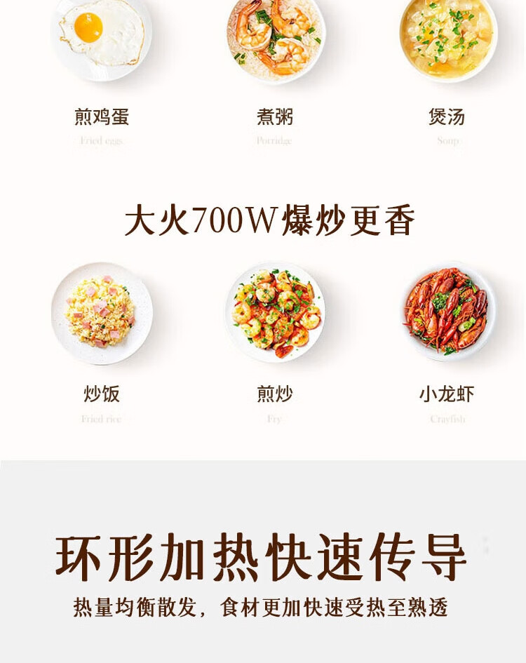 上亨（shangheng）电煮锅家用宿舍寝室多用途锅学生煮泡面锅不粘小型电炒锅 带蒸笼 SHZH-CFDZG1