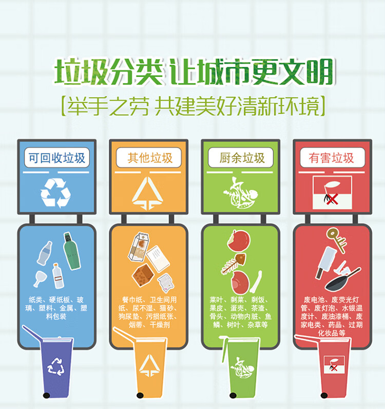 妙洁 MBGRVL3大号手提背心式垃圾袋家用60只（50cm*70cm*20只*3卷）
