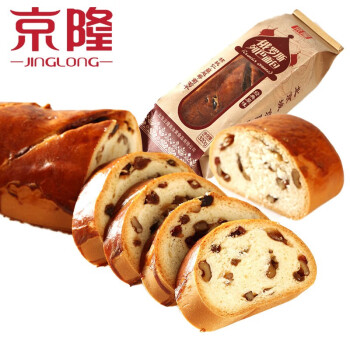 京隆俄罗斯大列巴面包果仁夹心切片面包手撕面包黑麦味320g*2袋