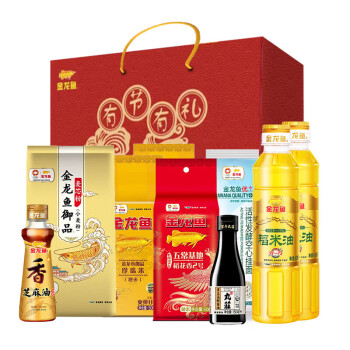 金龙鱼年货春节大礼包米面粮油礼盒年货礼盒 金龙鱼B款2650g+1050ml