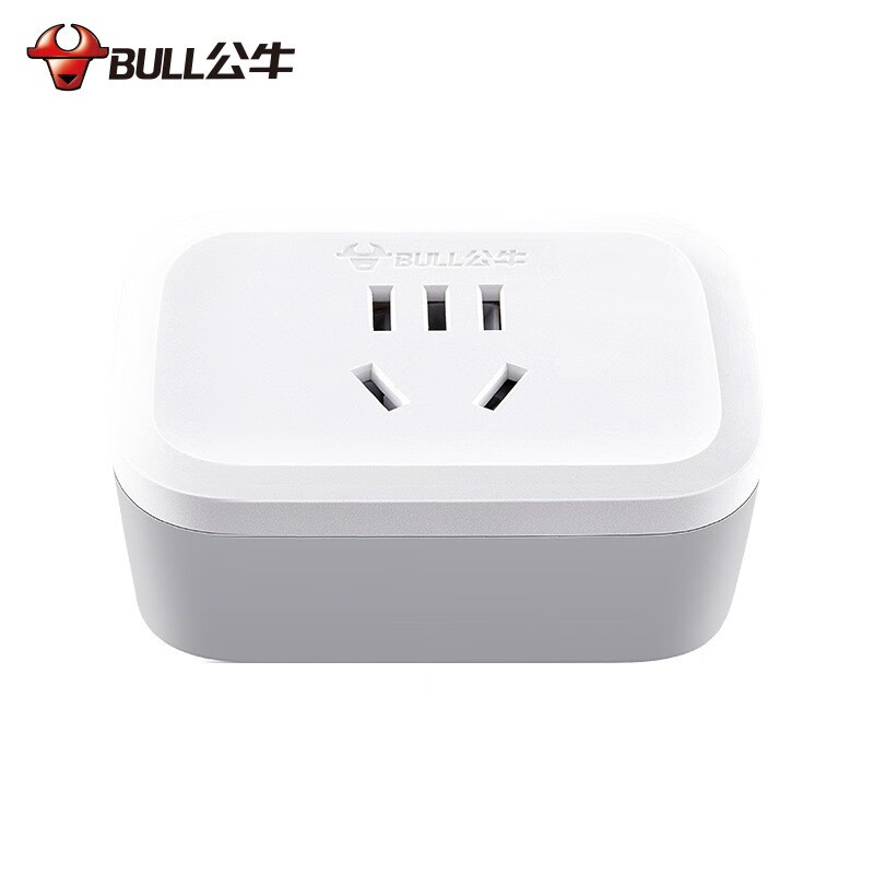 公牛（BULL）一转三插座/转换插头/电源转换器 适用于卧室、厨房 3位无线转换插座 GN-902A