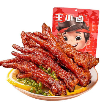 王小卤虎皮凤爪 网红零食休闲食品熟食 火锅味鸡爪210g*2袋装