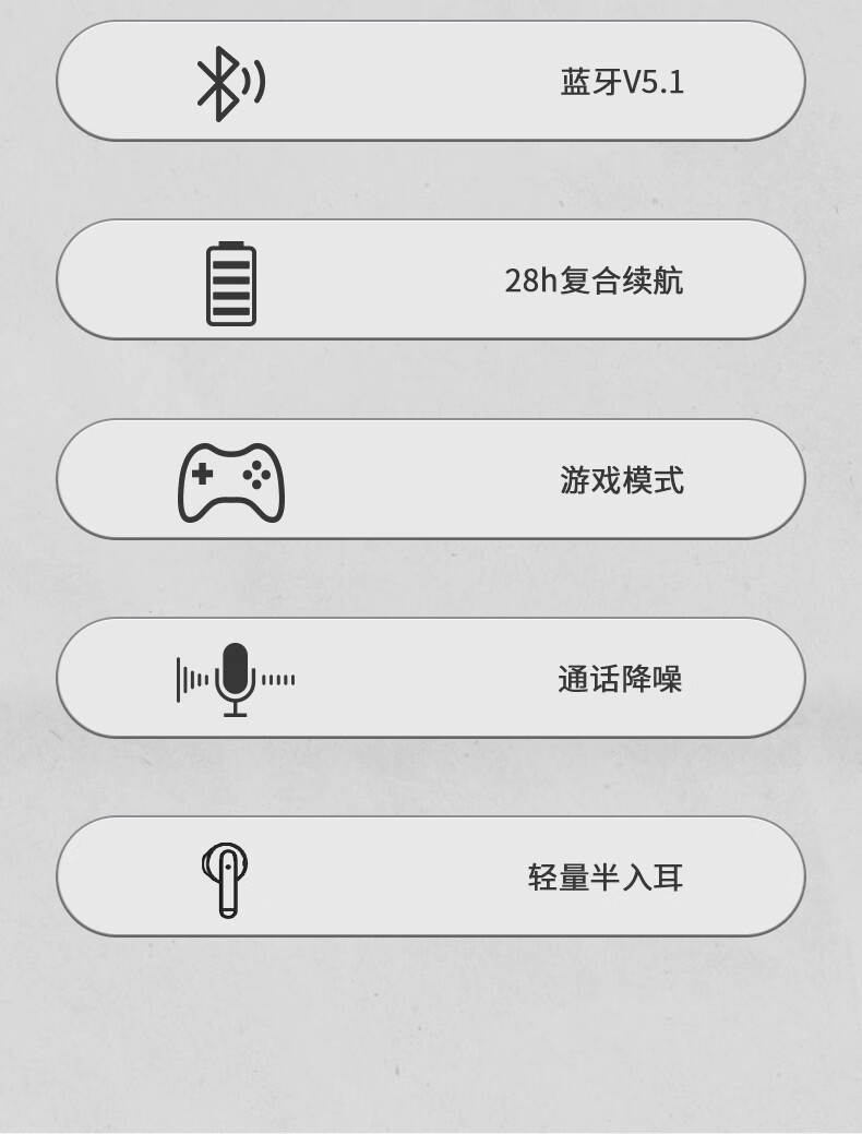 漫步者（EDIFIER）ArtBuds1 国潮联名版 真无线蓝牙5.1耳机半入耳式音乐运动耳机 白色