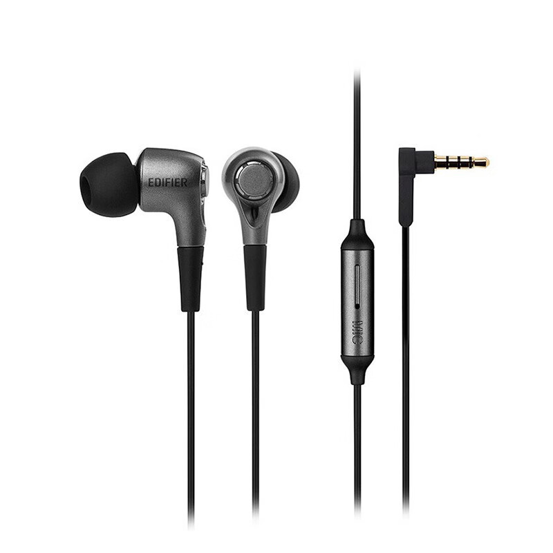 漫步者（EDIFIER）H230P 有线耳机入耳式 音乐耳机 3.5mm接口 电脑笔记本手机适用 黑色 EDF200040