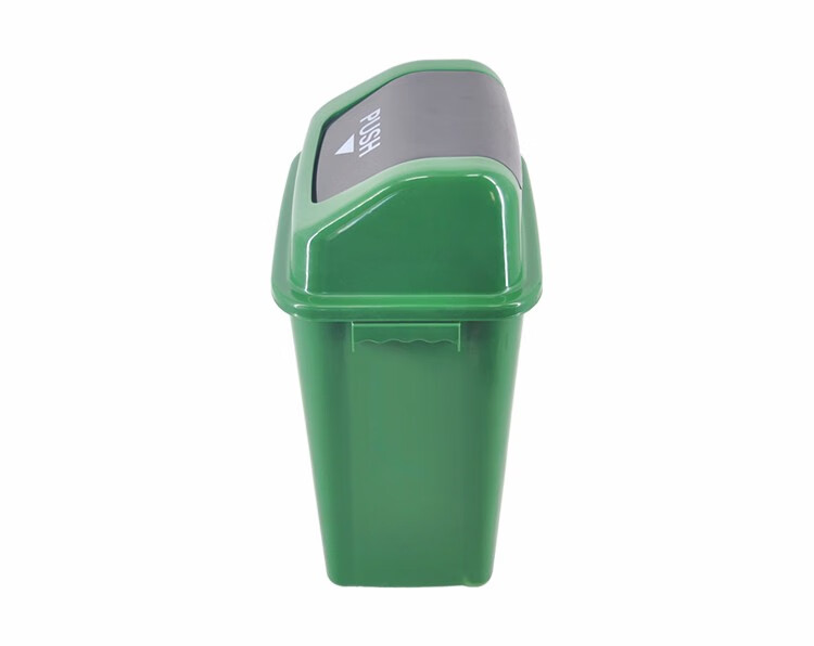 兰诗 垃圾桶 LJT2218 灰色分类款摇盖垃圾桶 60L 户外桶（其他垃圾）2个装