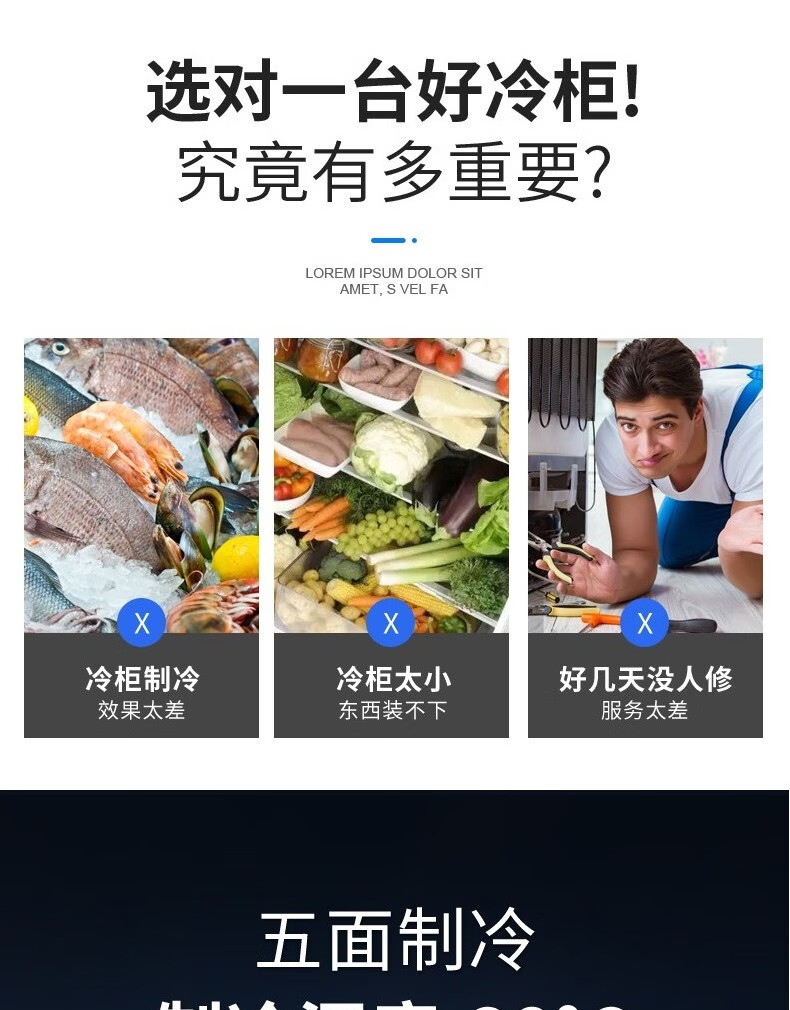 海尔（Haier）冰柜商用大容量519升 冷藏冷冻单温转换卧式冷柜 顶开门商超海鲜冻货雪柜冰箱 BC/BD-519HCM