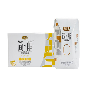 君乐宝 简醇无蔗糖 低温酸奶 0蔗糖200g*12 箱装整提