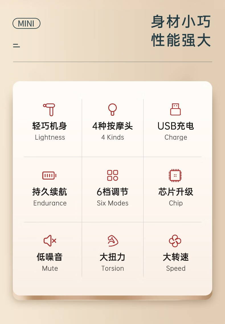 匹克（PEAK）筋膜枪按摩器筋膜肌肉按摩仪放松器肌膜枪肩颈腿部腰部筋膜机按摩枪YX91220