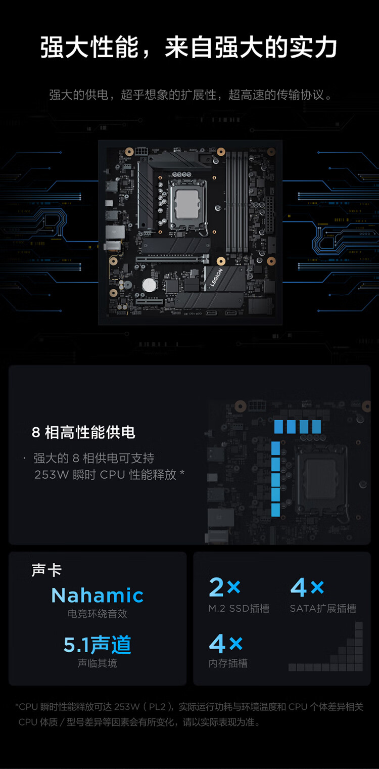 联想（Lenovo）商用办公家用电脑拯救者刃7000K-26IRB i7-13700KF 16G 1TSSD/W11 RTX4070Ti_12G风冷侧透850W