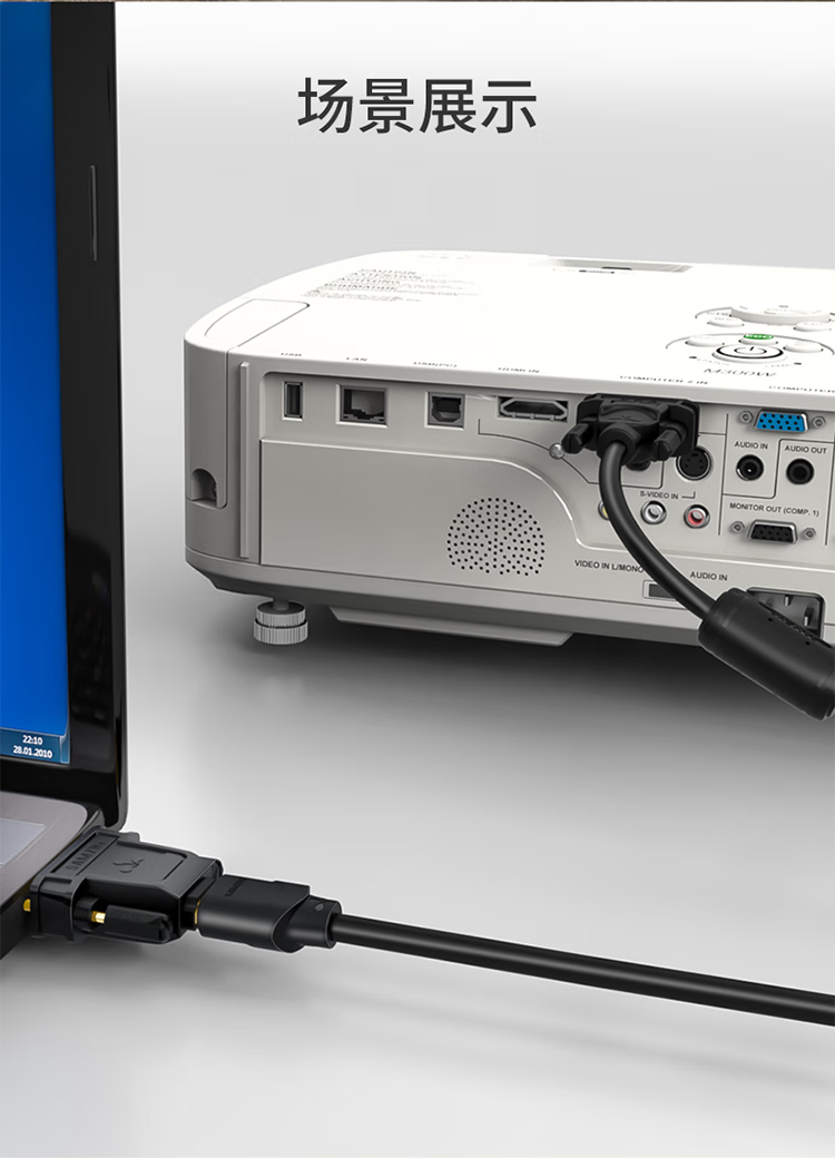 SAMZHE山泽 DVI公转HDMI母转换头 DVI24+5/DVI-I转HDMI公对母双向互转  ZH-320 2个装/