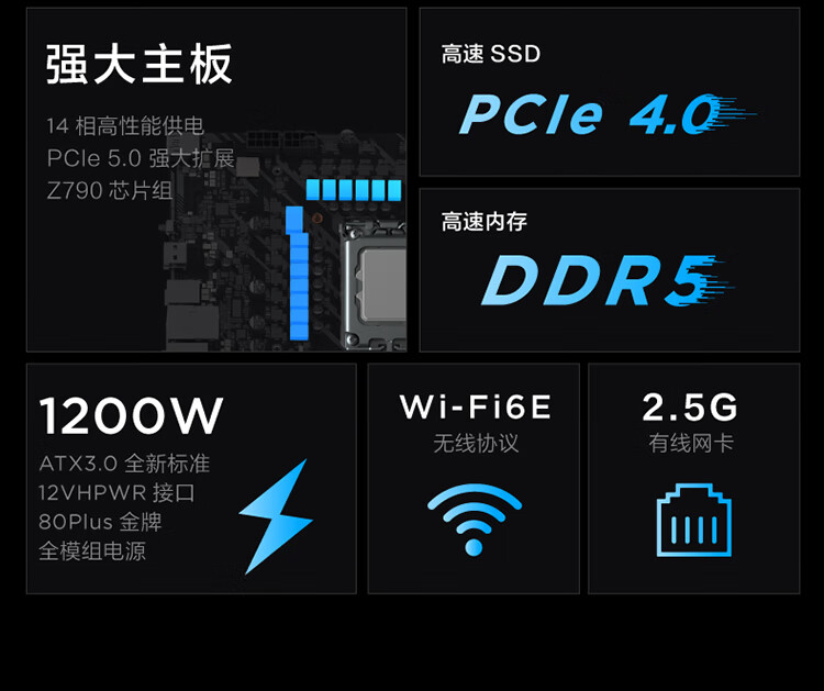 联想（Lenovo）商用办公家用电脑拯救者刃9000K-34IRZ i9-13900KF 64G 2TSSD/W11 RTX4090_24G 水冷侧透1200W