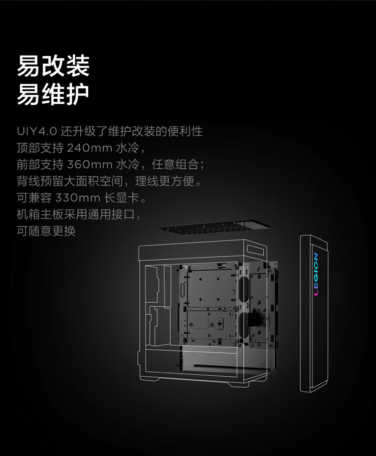 联想（Lenovo）商用办公家用电脑拯救者刃9000K-34IRZ i9-13900KF 32G 1TSSD/W11 RTX4080_16G 水冷侧透850W