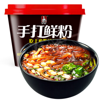 今麦郎 方便粉丝酸辣粉丝整箱速食方便手打鲜粉221g*12桶