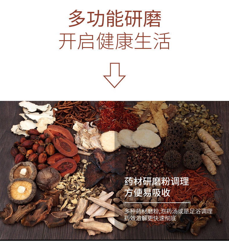 长虹（CHANGHONG）磨豆机磨粉机多功能研磨机 红太阳磨豆机 MDJ-15C01