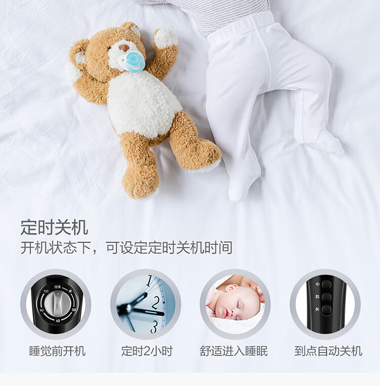 美的（Midea）电风扇?3叶3档落地扇家用?2小时定时?摇头广角送风宿舍机械式电风扇?FSA40YE