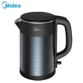 美的（Midea）电水壶/热水瓶1.5L双层防烫电水壶?烧水壶?HJ1511a 304不锈钢