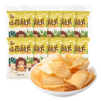 刺猬阿甘 休闲食品山药脆片麻辣味 休闲零食小吃31g*10包