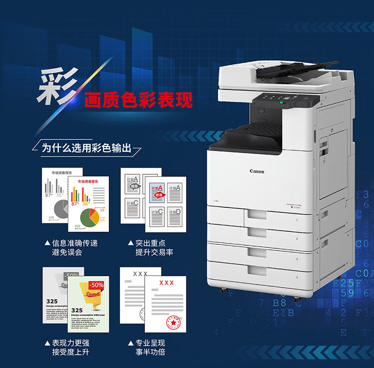 佳能（canon）打印机iRC3226 A3彩色数码商用办公打印复印扫描无线一体复合机(标配)替代3125