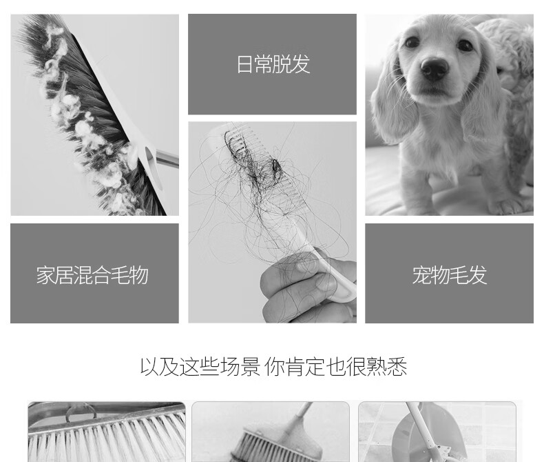 好媳妇 扫把簸箕套装扫地扫头发扫帚 扫连铲两件套 AGW-4475工业用品