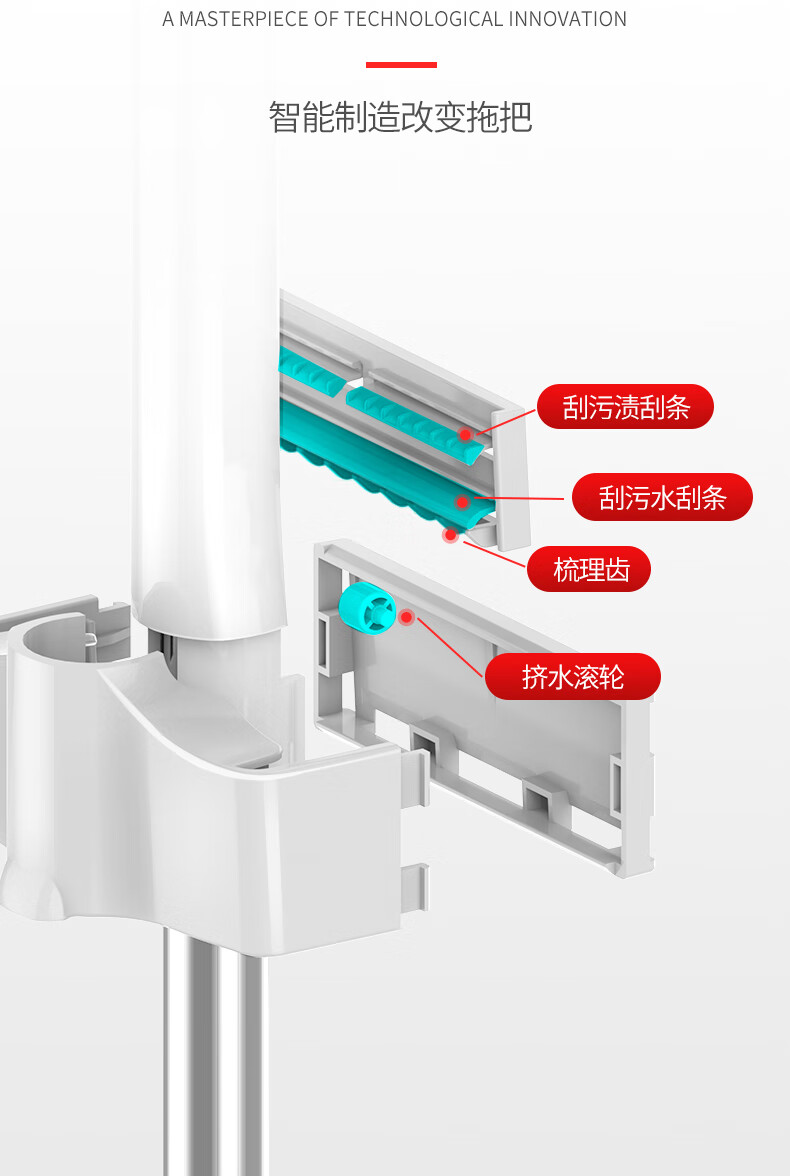 好媳妇 木地板免手洗懒人平板拖把力洁乐净平拖 HD-7006工业用品