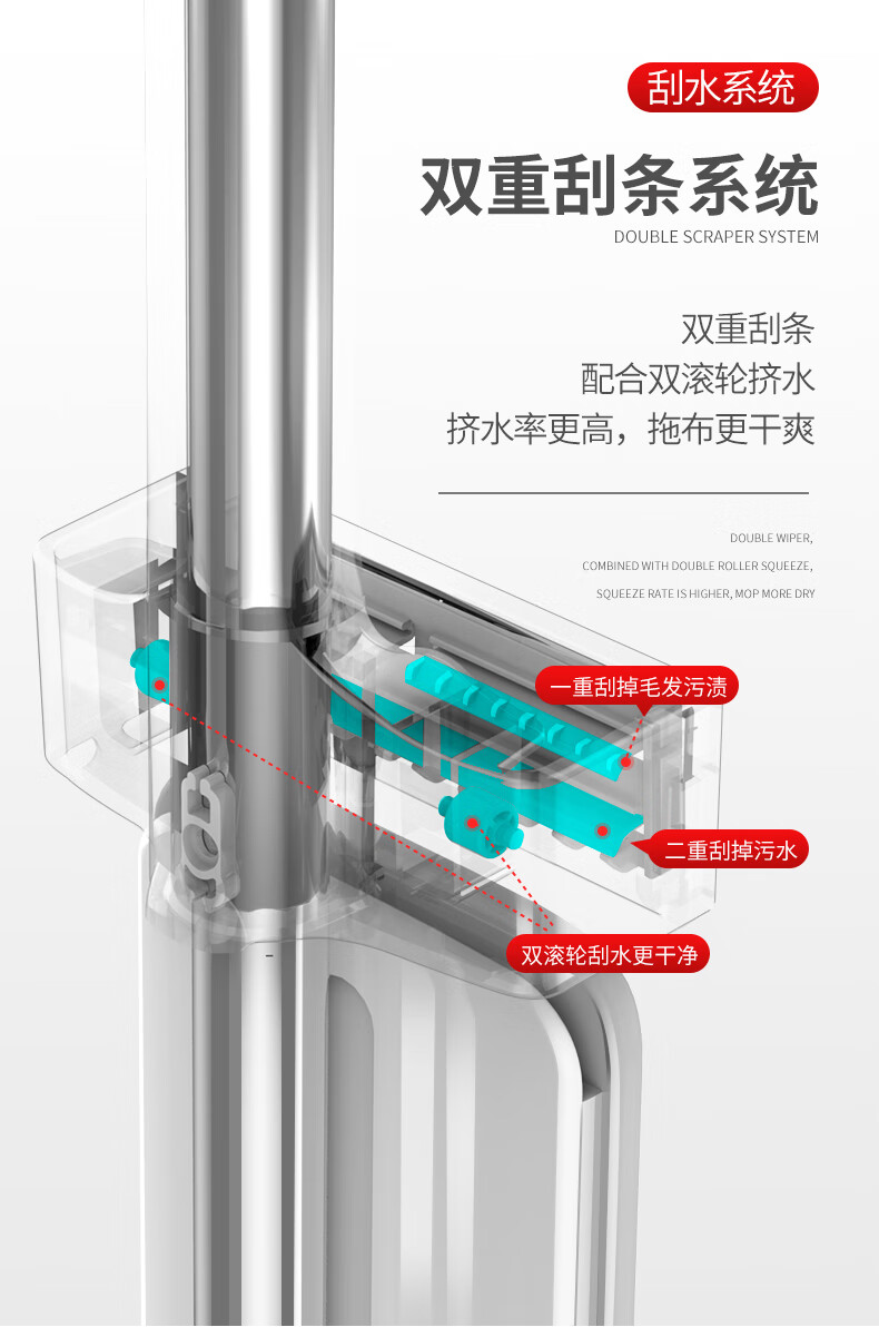 好媳妇 木地板免手洗懒人平板拖把力洁乐净平拖 HD-7006工业用品