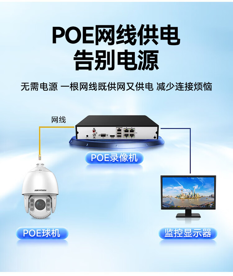 海康威视监控器摄像头poe室外防水200万高清星光红外夜视网络球机DS-2DC7223IW-AE