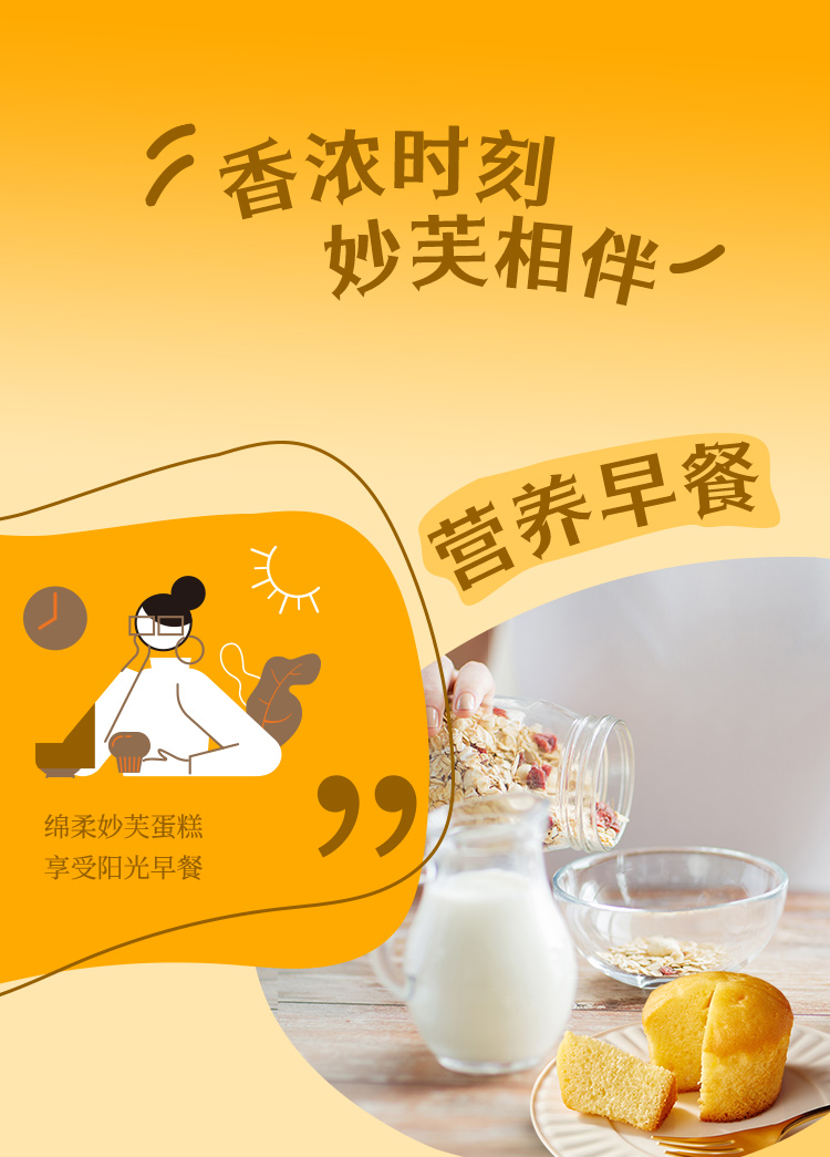 康师傅 妙芙饼干蛋糕点心营养早餐办公室休闲零食小吃 绵醇奶油味96g*6盒+香芋牛奶味96g*6盒