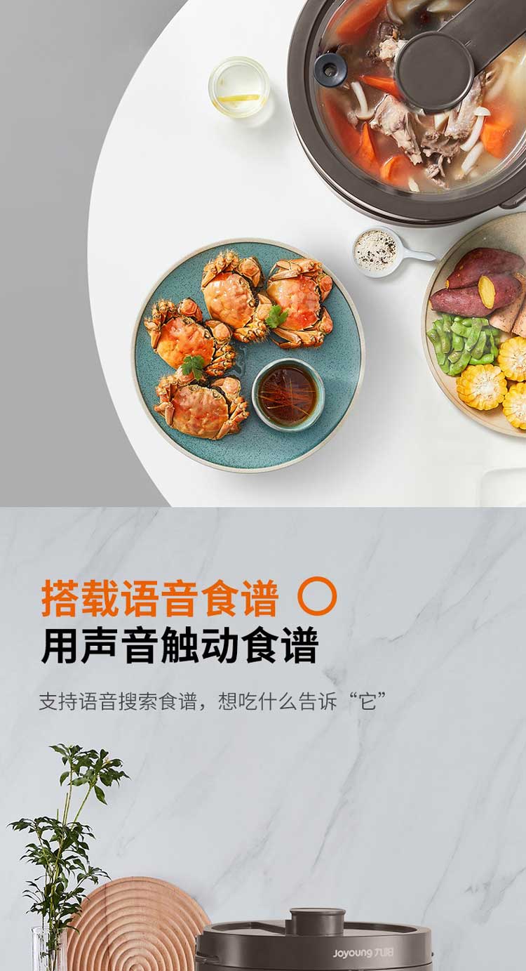 九阳（Joyoung）电饭煲多功能蒸汽玻璃内胆3L家用煮饭炖汤蒸菜F30S-S360