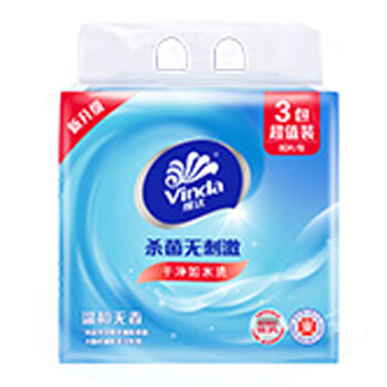 维达（Vinda）VW1028 维达杀菌无刺激湿巾80片/包  3包装