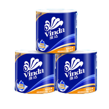 维达（Vinda）V4069-B 维达蓝色经典卫卷4层140克×27卷 1箱