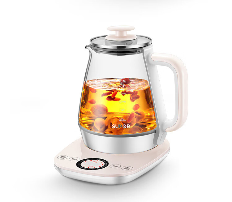 苏泊尔（SUPOR）养生壶1.5L 高硼玻璃煮茶壶多功能家用养生壶电热水壶 SW-15Y12