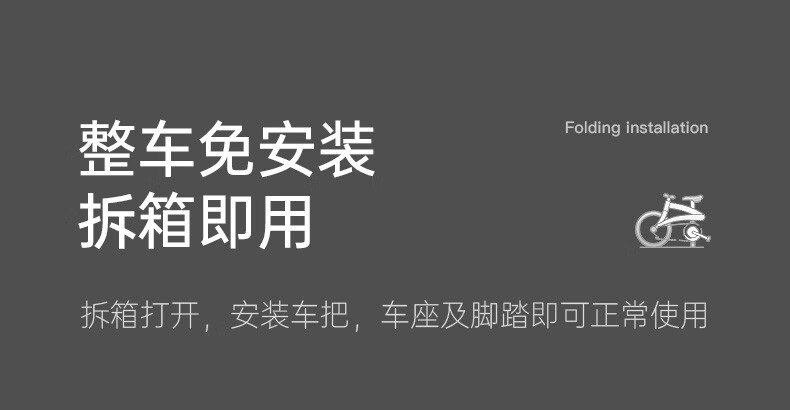 永久（FOREVER）自行车男女20寸单速城市单车 单速20寸 高光白