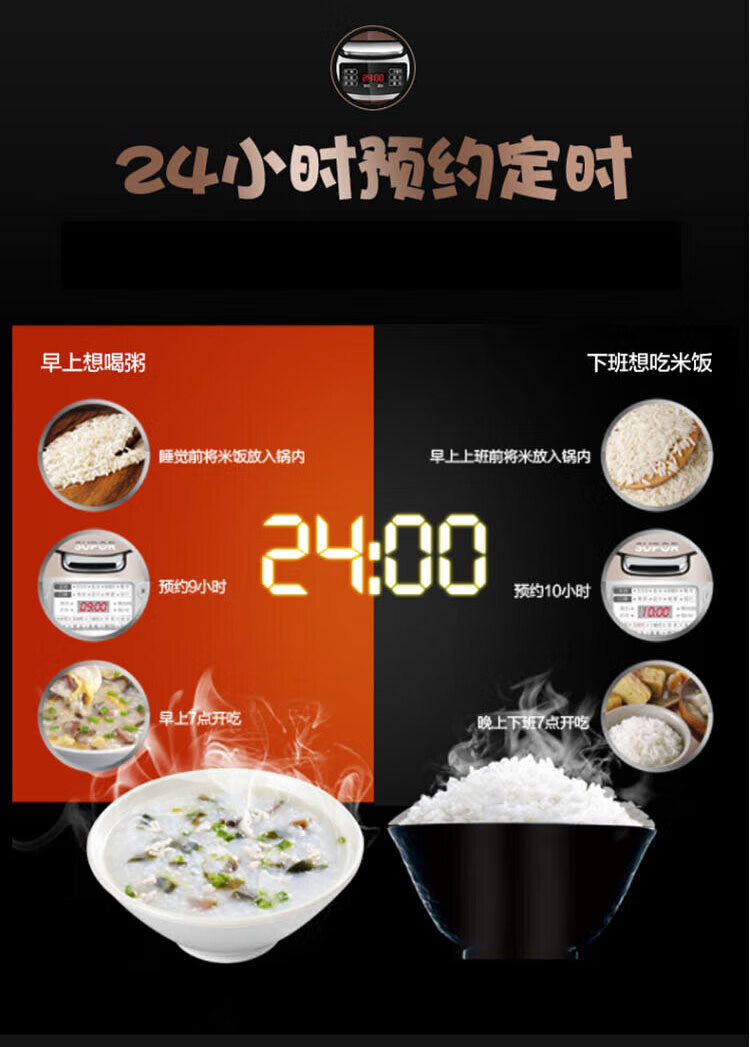 苏泊尔（SUPOR）电饭锅大容量24小时预约电饭煲家用电饭煲电饭锅 CFXB50FC5033A-75