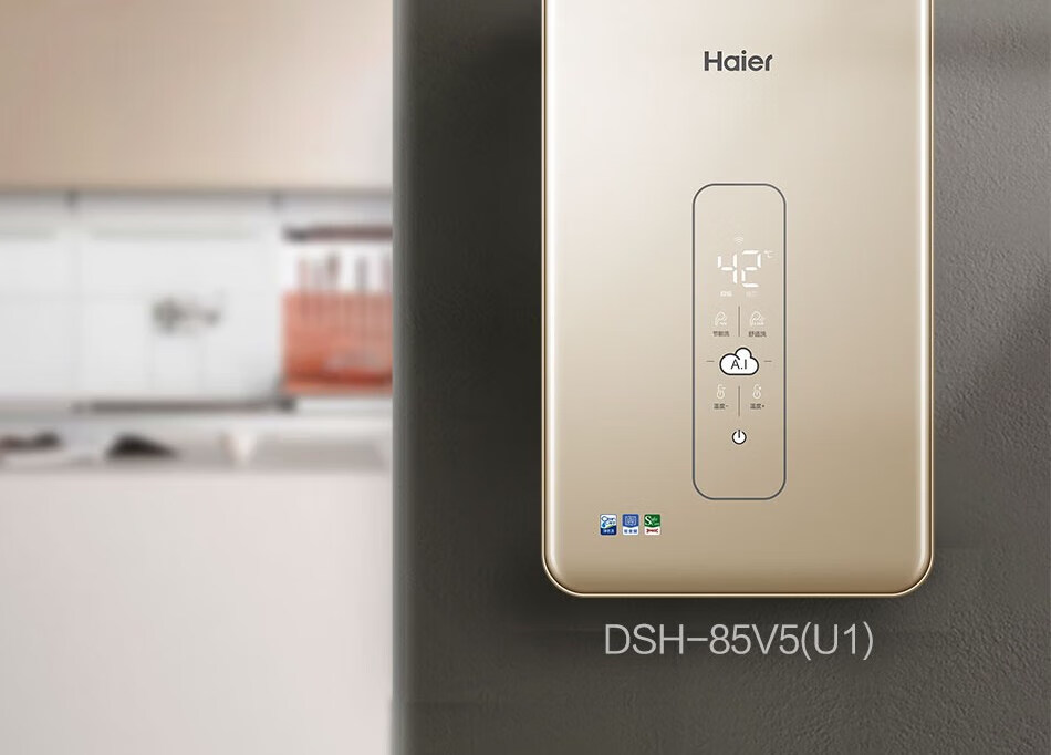 海尔（Haier）DSH-85V5(U1) 电热水器 双功率大功率快速制热水电分离防电墙电热水器