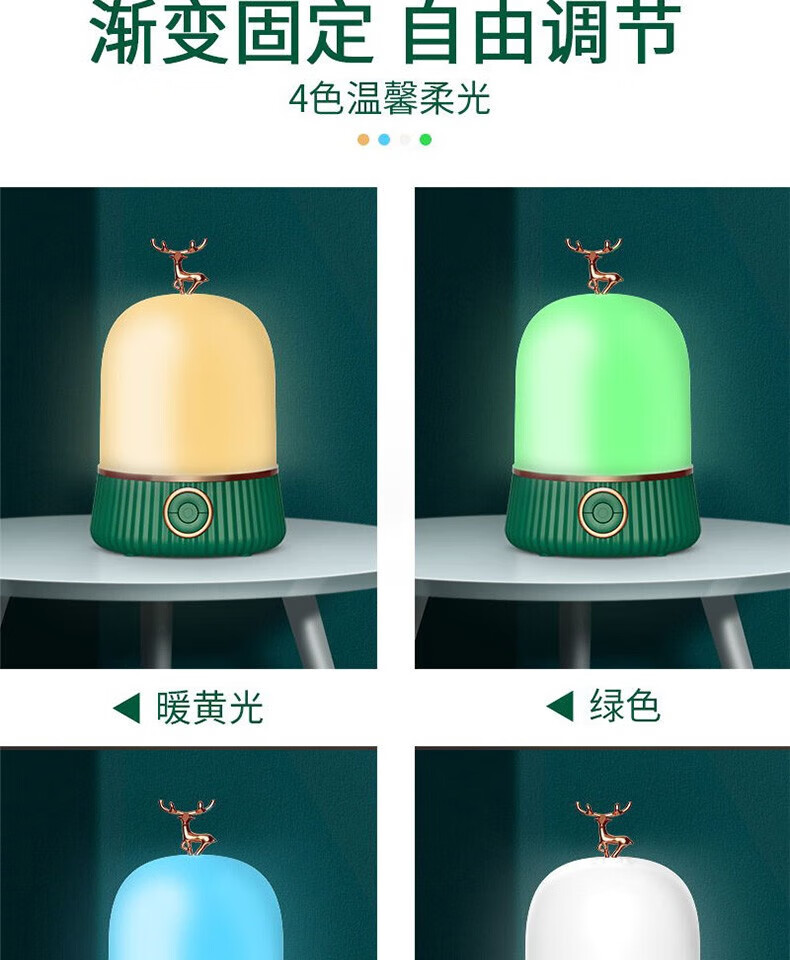 颐电投影灯蓝牙音箱 梦幻星空投影 可360°旋转多彩灯光 蓝牙音箱 生日纪念日礼物男女 AD-0045