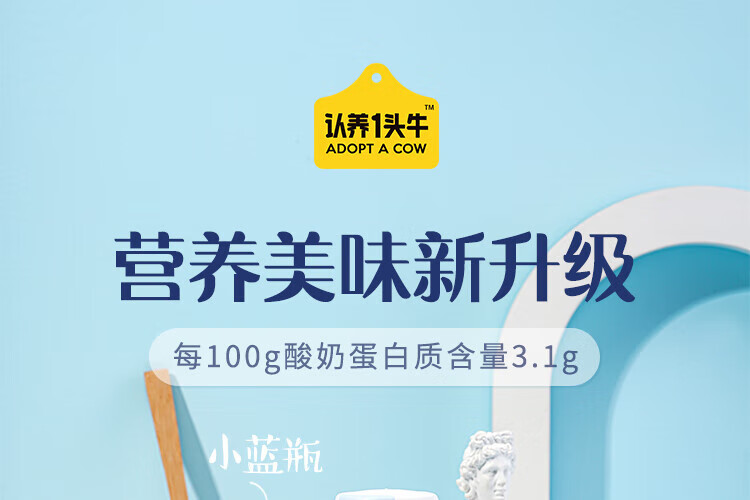 认养一头牛法式风味高端酸奶 员工福利 企业内购 原味230g*10瓶