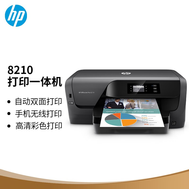 惠普(HP) Pro 8210 彩色打印机(自动双面网络)